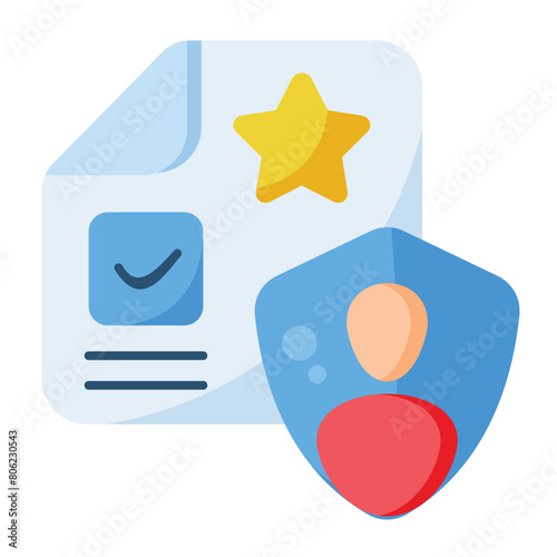 Accountability Icon Flat color