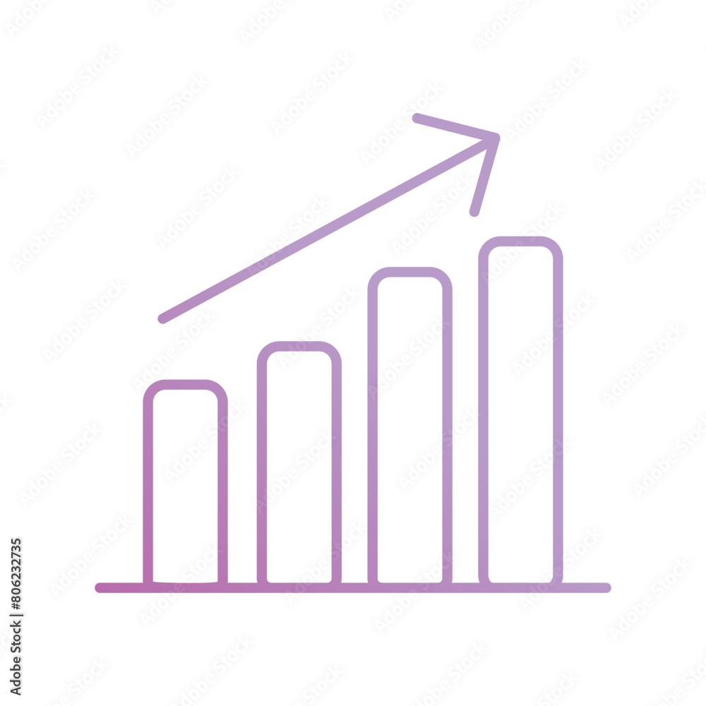 growth icon with white background vector stock illustration growth icon with white background vector stock illustration