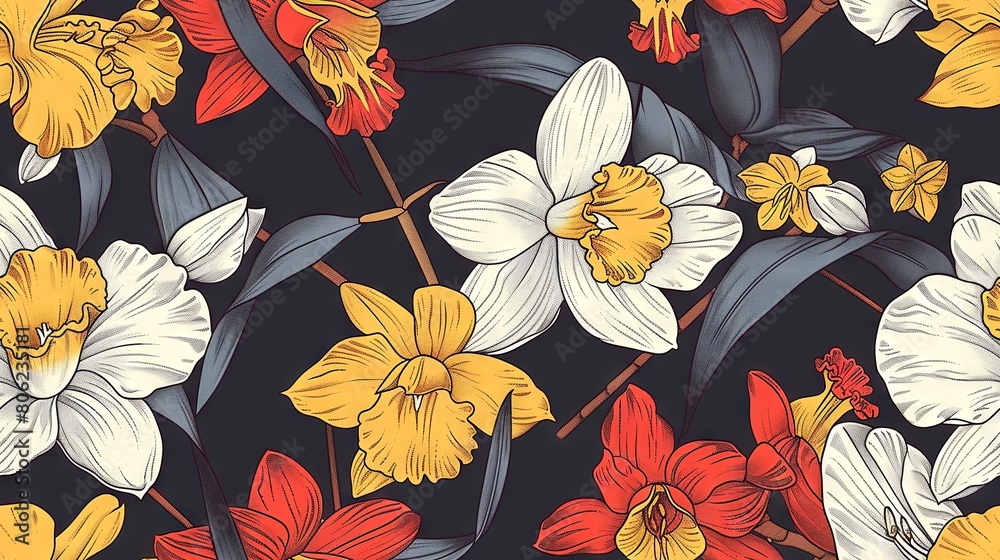 Floral pattern background Floral pattern background
