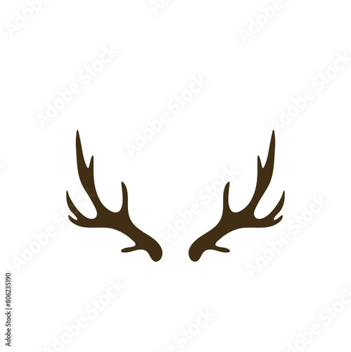 Deer Antlers Silhouette