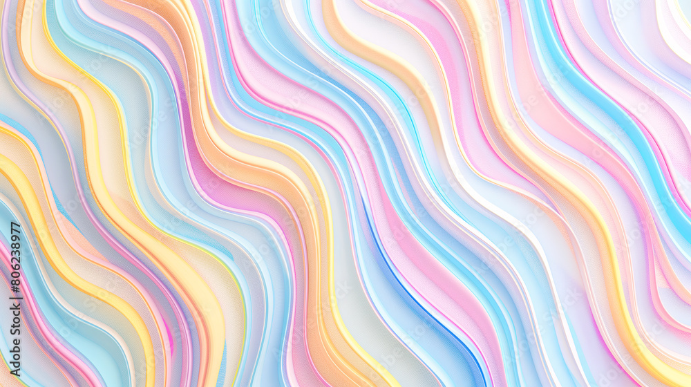 Vibrant Pastel Wavy Lines Abstract Background Vibrant Pastel Wavy Lines Abstract Background