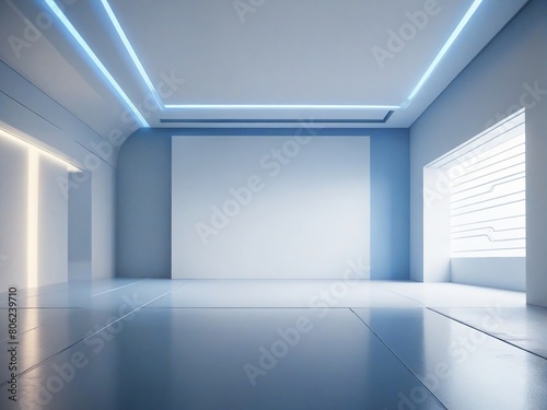 empty white room
