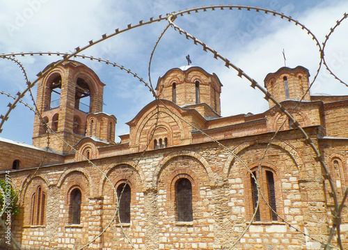 Church of Our Lady of Ljevis in Prizren of Kosovo, an Impressive Church behind the Barbed Wire photo