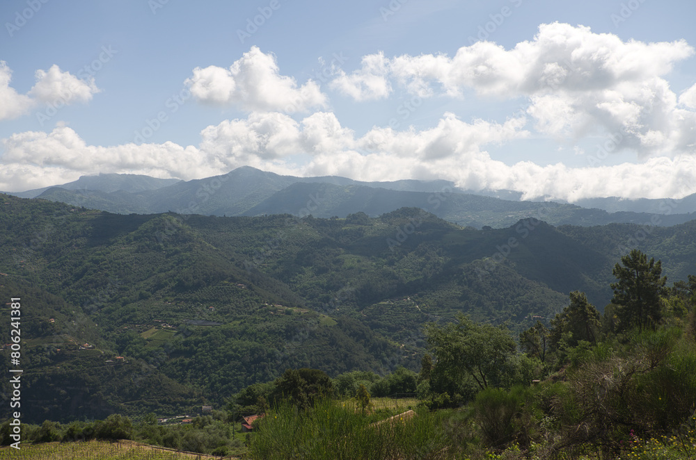 Fototapeta premium Panorama de Ligurie, Italie