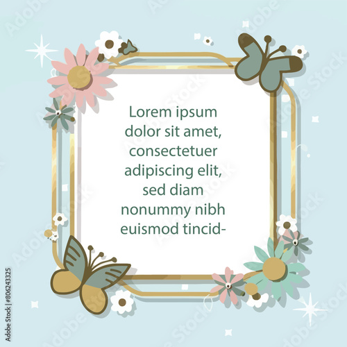 2d vector illustration frame colorful editable vector hires for gold classic shape Artwork