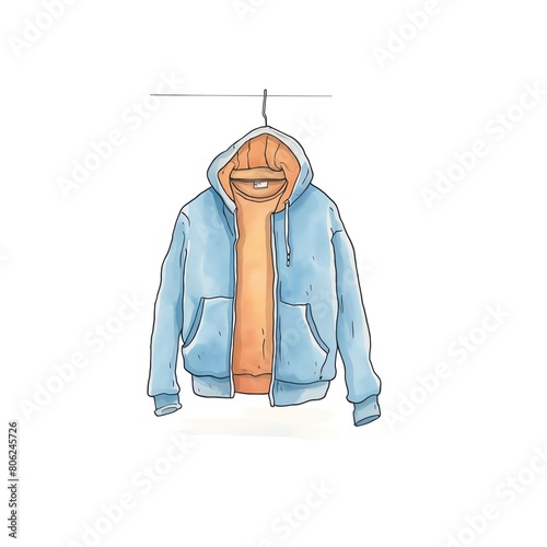 A watercolor of  Moisturewicking clothing clipart, isolated on white background photo