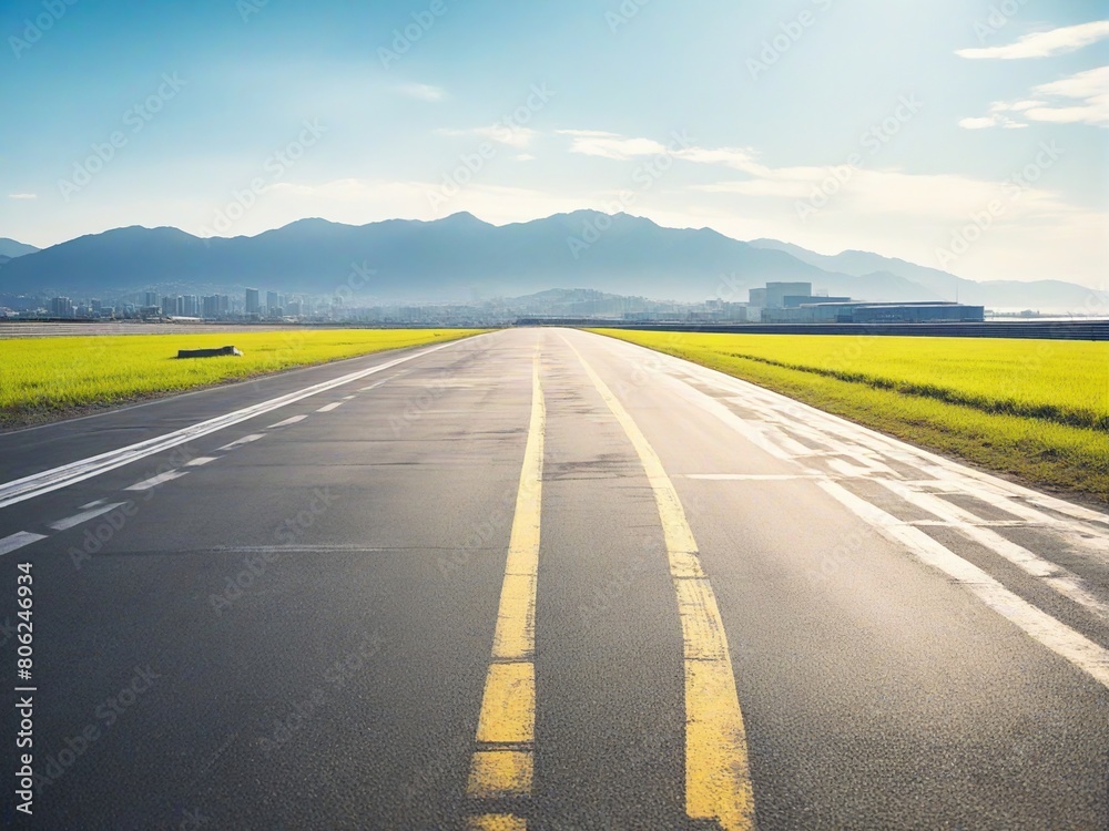 Naklejka premium road to the sky