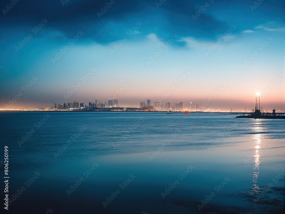 Fototapeta premium sunset over the sea