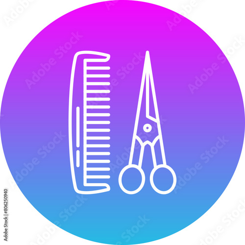 Hair cut Icon