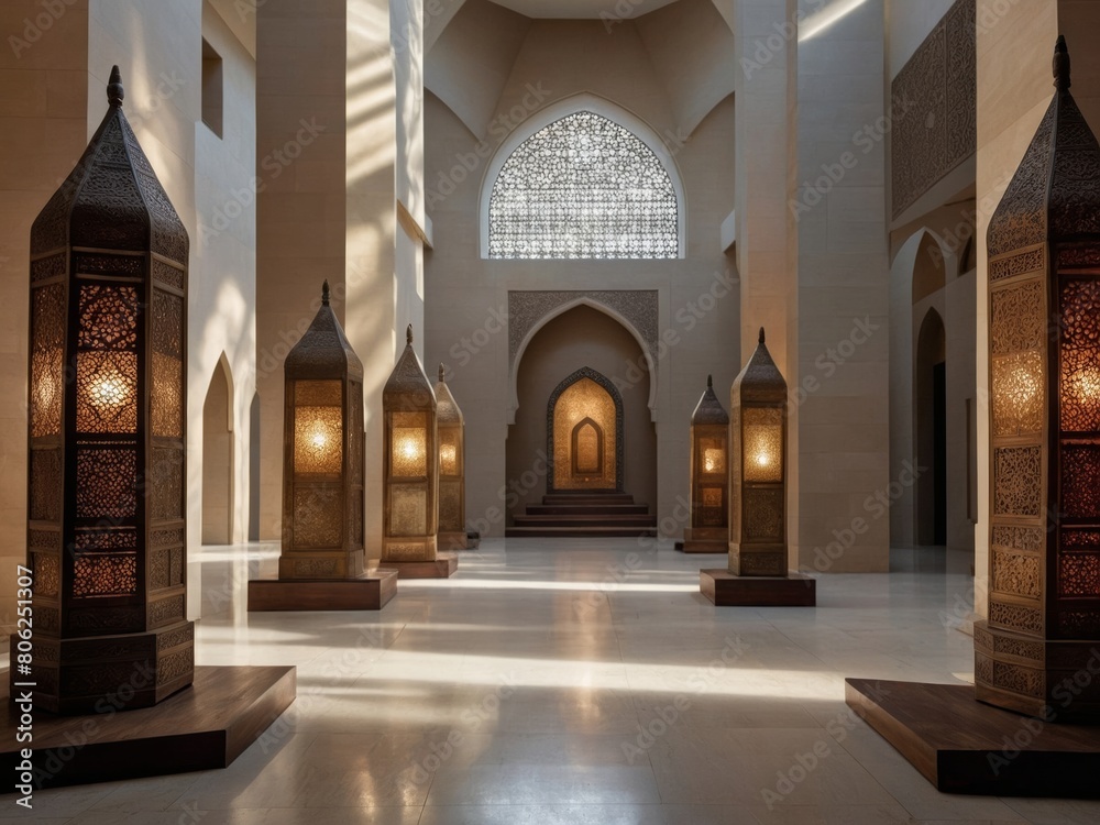 Islamic Art Museum ExhibitionPhotorealistic Depiction of Architecture