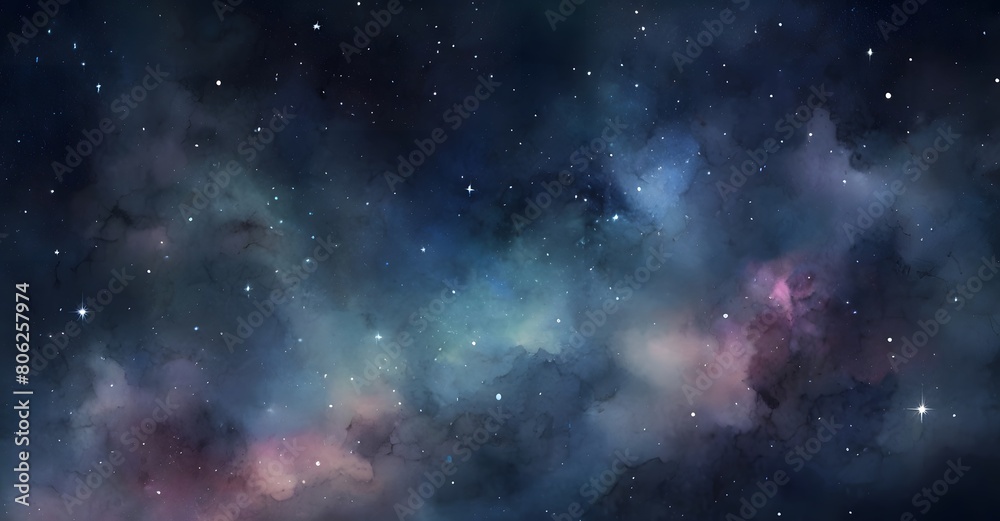 Fototapeta premium starry night sky background, glittering stars, nebula, galaxy outer space wallpaper