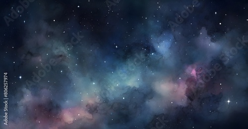 starry night sky background  glittering stars  nebula  galaxy outer space wallpaper