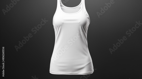 Blank tank top for female, mock up, generative AI