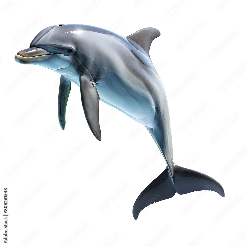 Fototapeta premium dolphin isolated on transparent background
