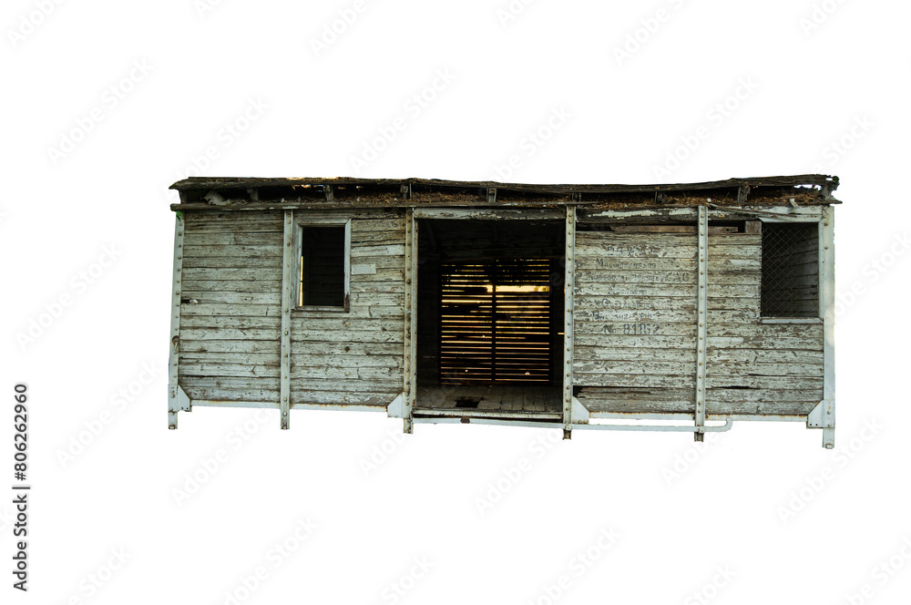 einsame Holzhütte