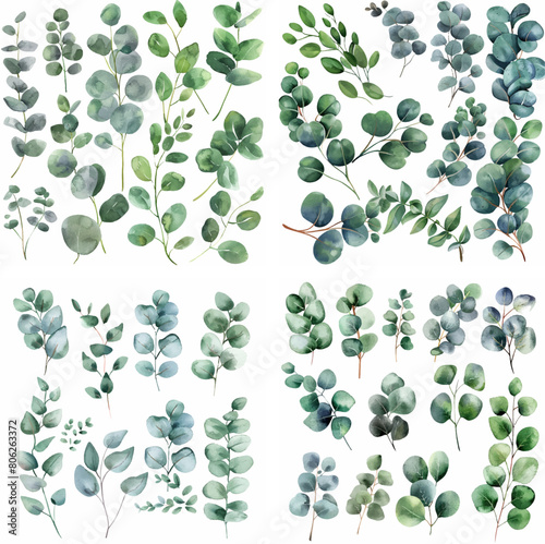 invitation painting silver herb print watercolor wedding greenery greeting herbal elegant exotic 