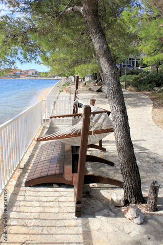hammock in Jezera, island Murter, Croatia