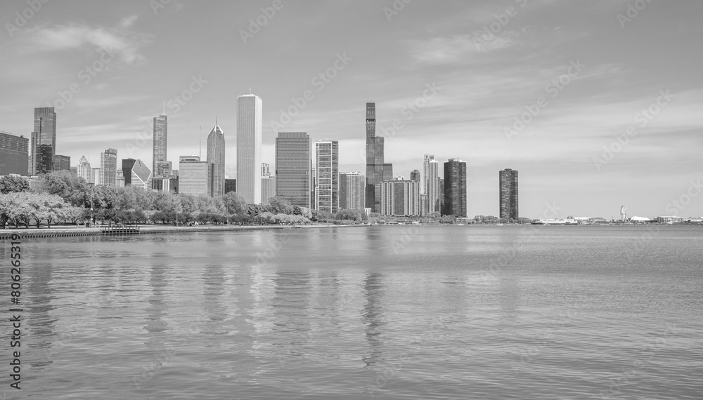 Fototapeta premium Big City Skyline along the waterfront