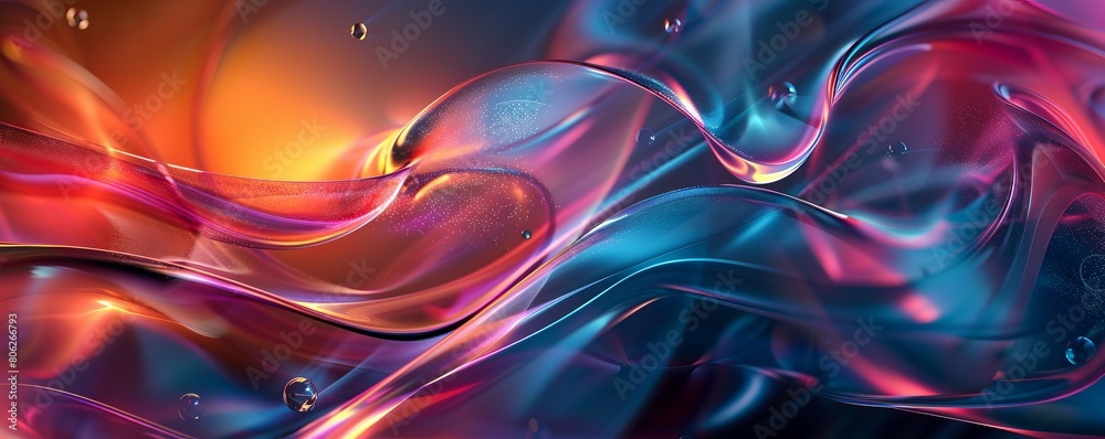 Fototapeta premium Modern digital abstract background. Copy space.