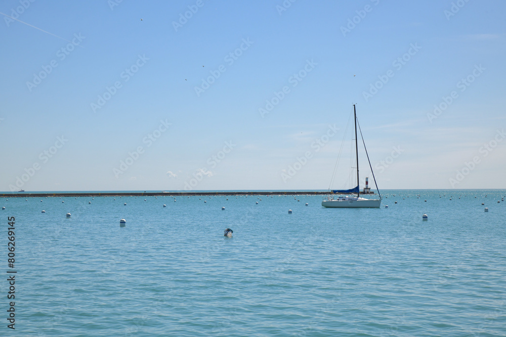 sailboat on the sea