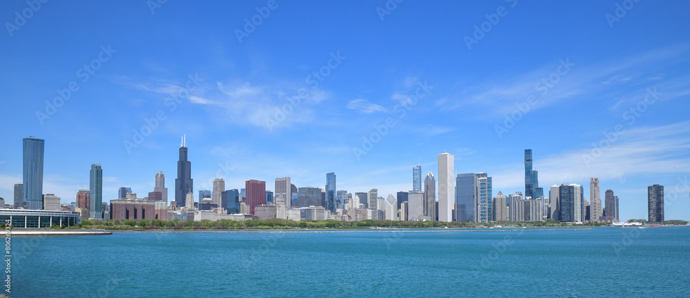 Fototapeta premium Big City Skyline along the waterfront