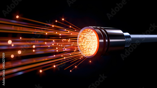 Fiber optic communication cable, Fiber optic background photo