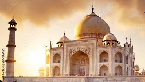 Wallpaper Mural The Taj Mahal is a mausoleum-mosque located in Agra, India, on the banks of the Jamna River, built by order of the Padishah Jahan I Torontodigital.ca