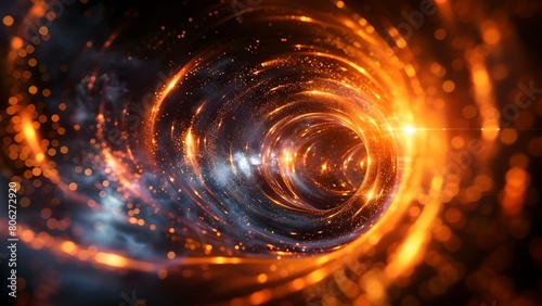 Scientist finds method to store data in black holes creating cosmic archive. Concept Data Storage, Black Holes, Cosmic Archive, Scientific Breakthrough, Innovation