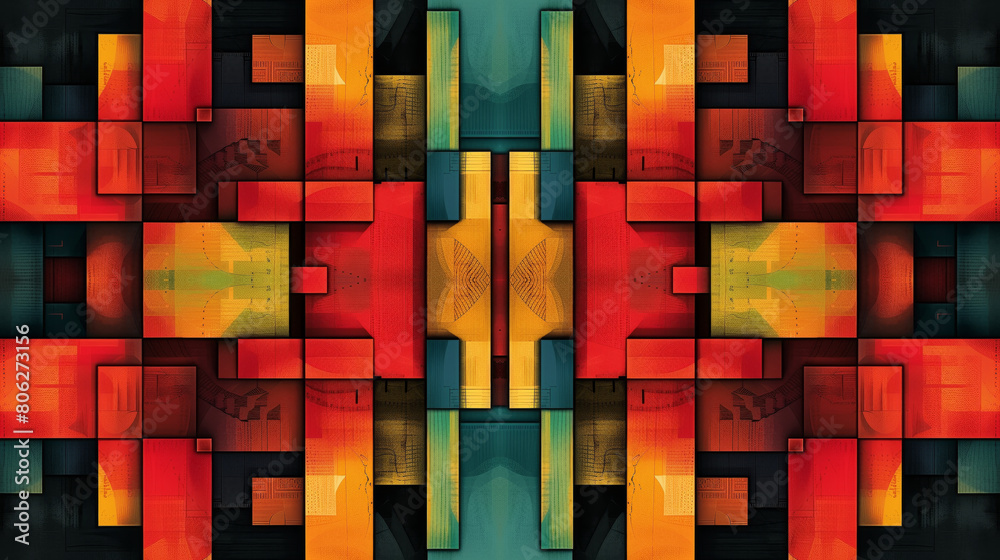 Fototapeta premium Symmetrical Abstract Pattern