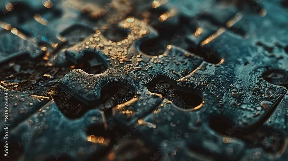 Puzzle solution, final jigsaw piece being inserted for completion 8k Puzzle solution, final jigsaw piece being inserted for completion 8k