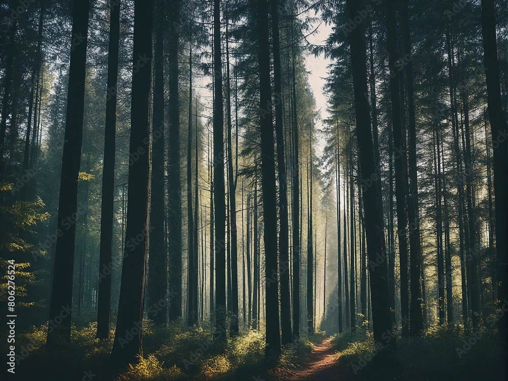 Fototapeta premium morning in the forest