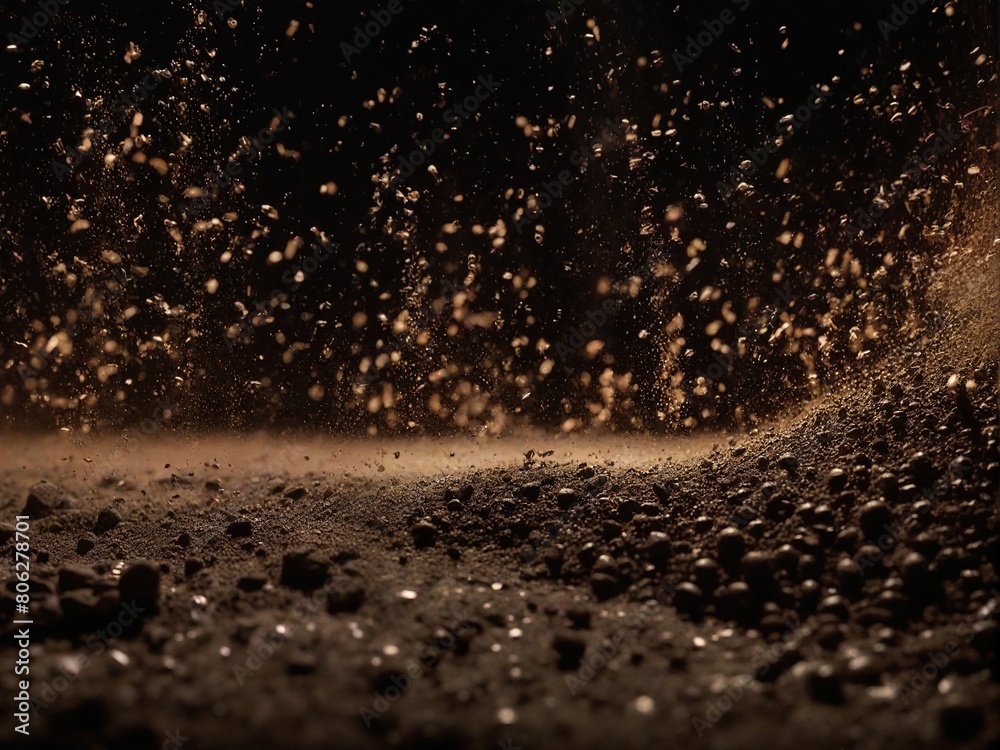 rain drops on the ground
