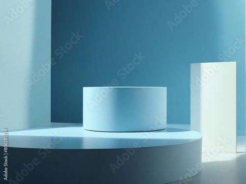 white podium