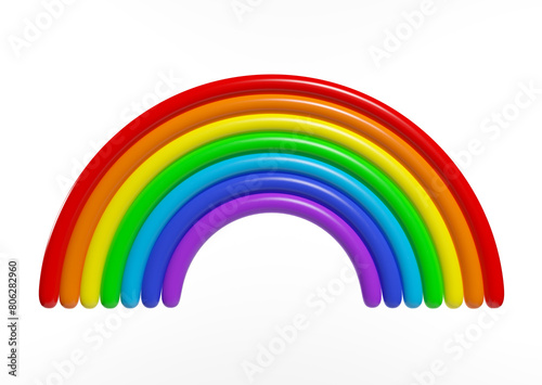 3d Rainbow. Weather Phenomenon Concept