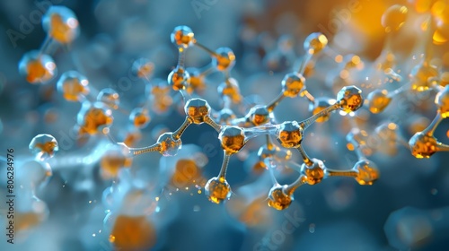 Surfactant symphony Depict the geometric interplay of surfactant molecules at an oil water interface