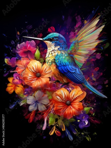 Exotic Flowers Evolve into Colorful Birds