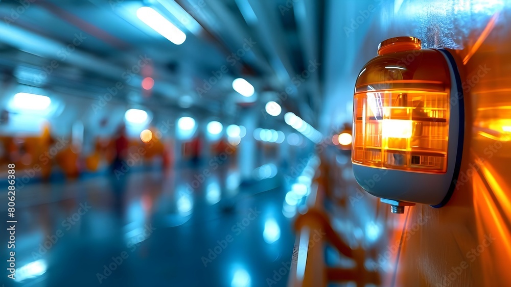 Fire alarm on ship triggers safety system for rapid emergency response