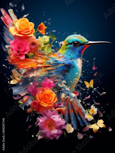 Exotic Flowers Take Flight as Birds