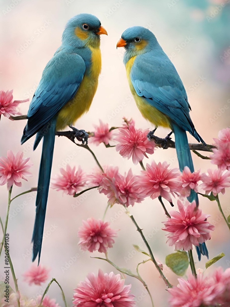 pair of parrots