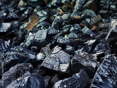 A pile of coal is shown in this photo.