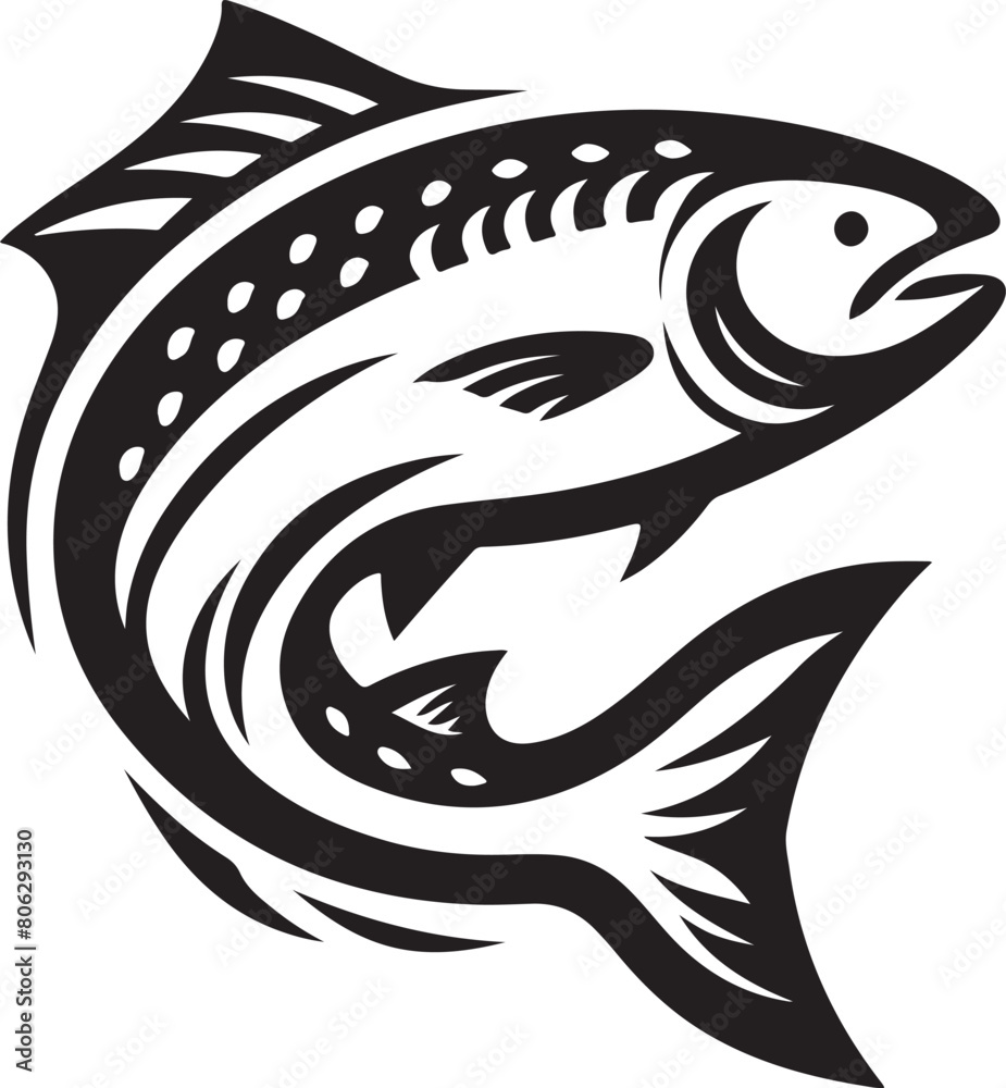 Fototapeta premium Fishing Fish Lure Logo Design Fish logo