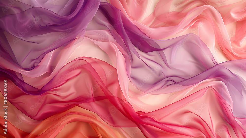 Fototapeta premium Vibrant Red and Pink Abstract Swirls