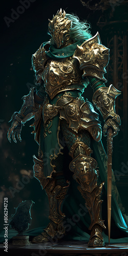 statue of a knight generative ai
