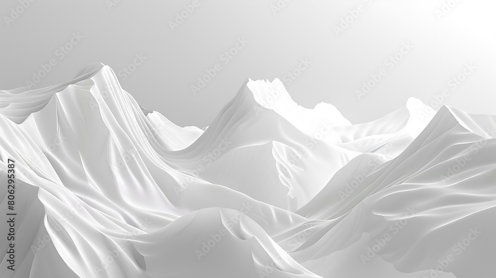 Obraz premium Light background with mountain shapes