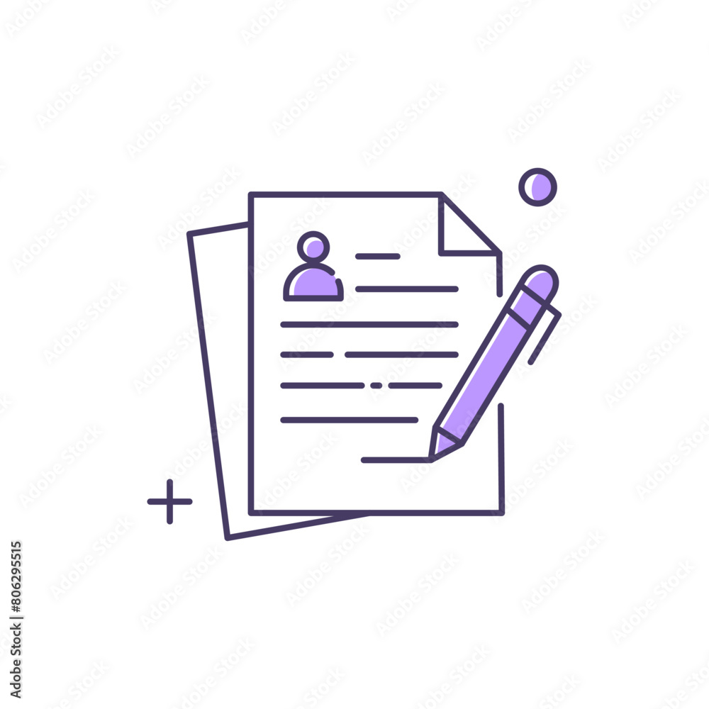 Written Task Content Creation Vector Icon Design Written Task Content Creation Vector Icon Design