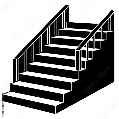 This is a stair icon. This stair is a vector art. It is used as a stair icon.