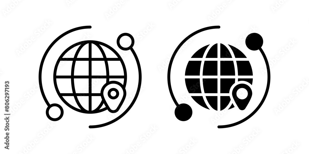 Worldwide icon set. for mobile concept and web design. vector illustration Worldwide icon set. for mobile concept and web design. vector illustration