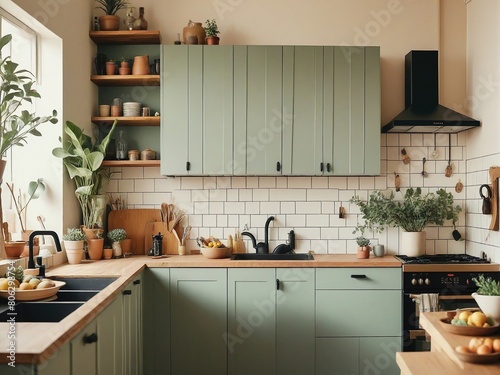modern kitchen interior