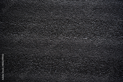 Black porous porous foam background. Background texture of black foam rubber