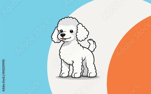 Dog vector, cute cartoon, Puldo, dog mascot with tongue